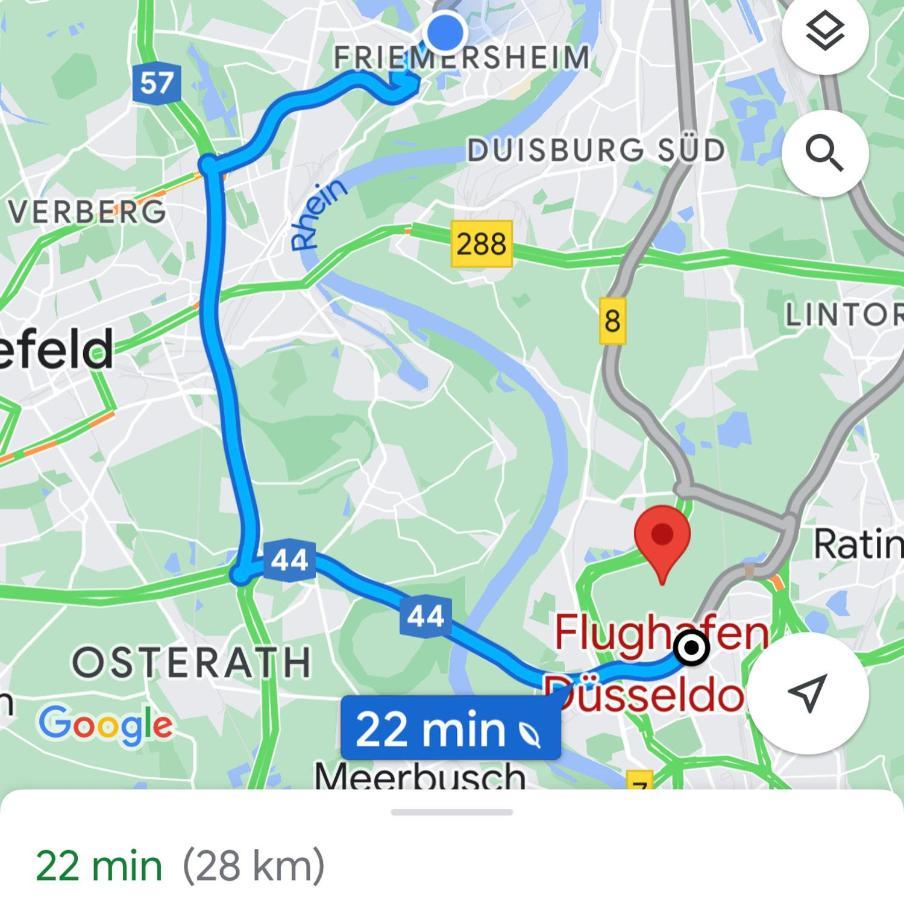2 Rooms, Free Parking, 25 Min To Duesseldorf, 150 Mbps Wlan Duisburg Zewnętrze zdjęcie